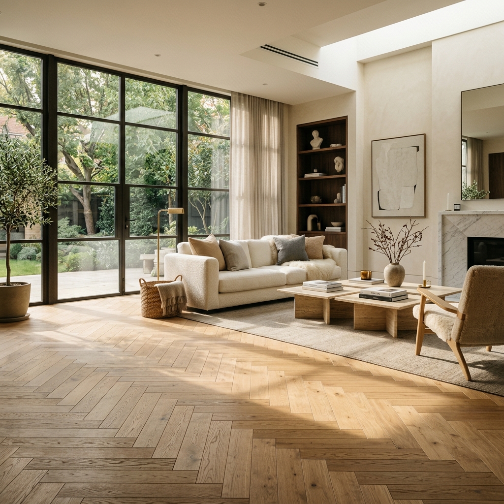 AtoZ Furnishers Premium Wooden Flooring Display